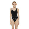 Einteiliger Badeanzug Melbourne Haxback Mädchen Schwarz-Weiß Größe 28-8A Zoggs 463317BKWH28