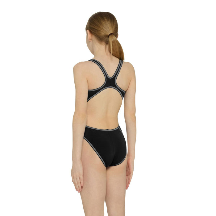 Einteiliger Badeanzug Melbourne Haxback Mädchen Schwarz-Weiß Größe 30-10A Zoggs 463317BKWH30