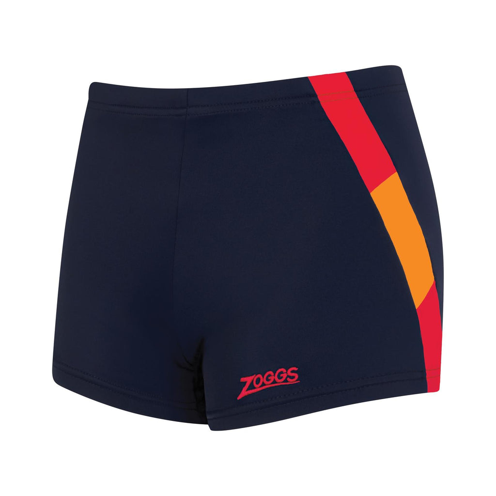 Schwimm Boxer Sydney 21 Junge Marineblau-Rot Größe 25-10A Zoggs 463483NVRD25