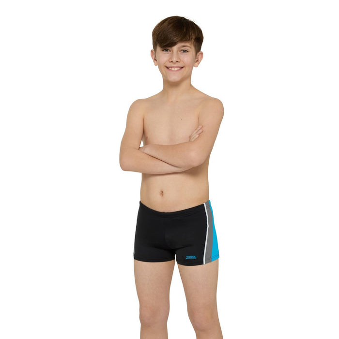 Schwimm Boxer Toronto Hip Racer 21 Junge Schwarz-Türkis Größe 27-12A Zoggs 463484BKTQ27
