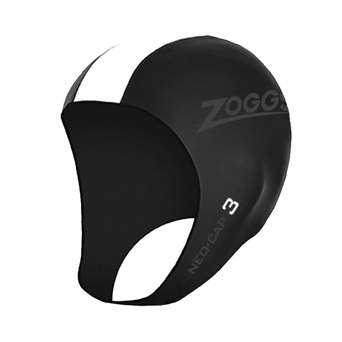 Schwimmkappe Neo 3 Unisex Schwarz-Weiß L-XL Zoggs 464044BKWHL-XL