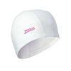 Schwimmkappe Nylon Spandex PU-Beschichtet Weiß-Pink Zoggs 465034WHPK