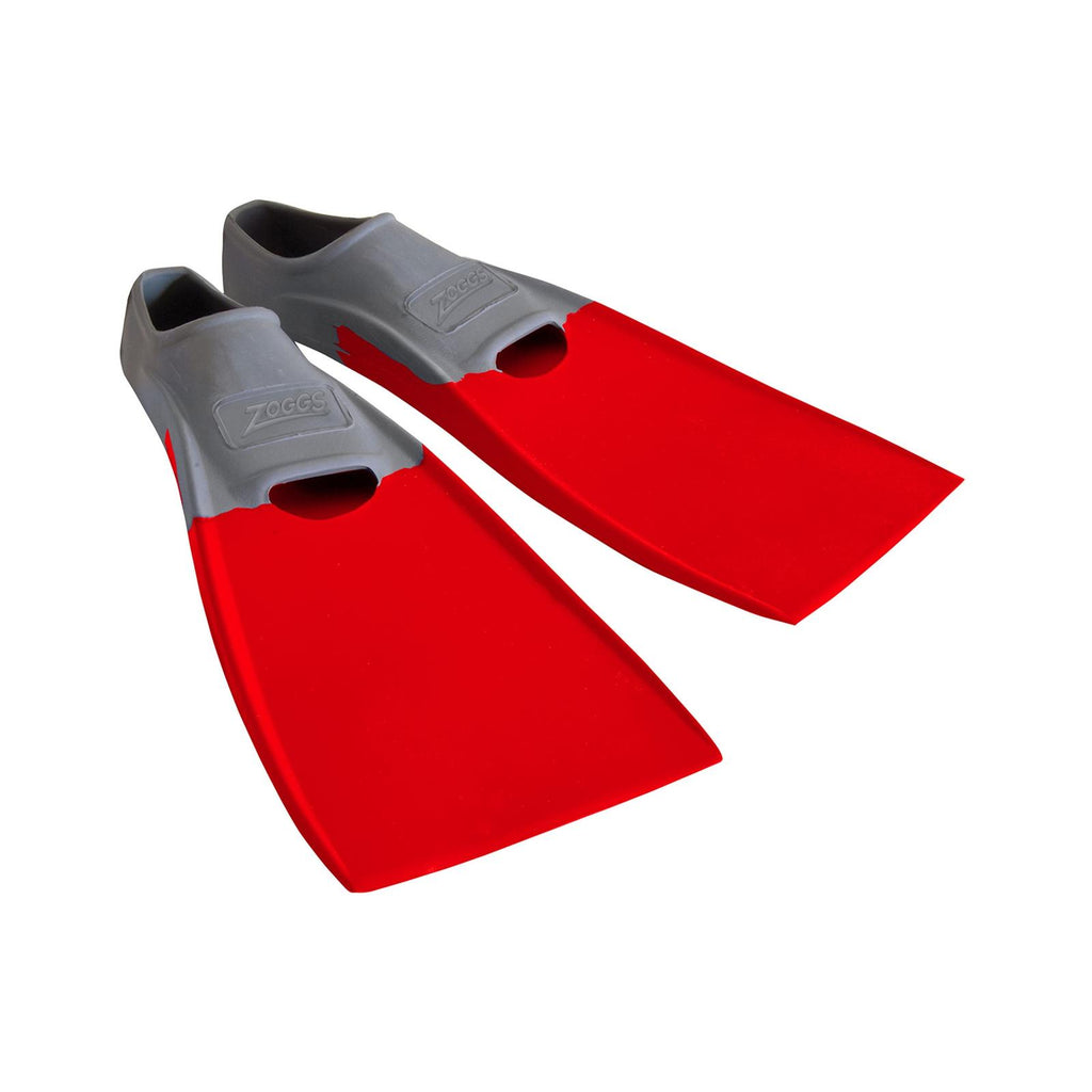 Schwimmflossen Langblatt Gummi Grau-Rot EU 33-34-UK 1-2-US 2-3 Zoggs 465213GYRD12