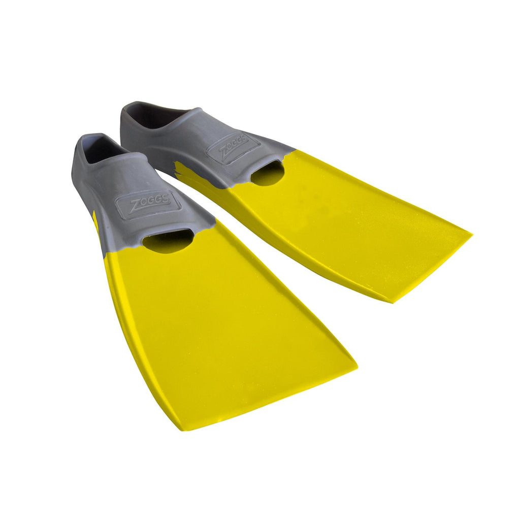 Schwimmflossen Langblatt Gummi Grau-Gelb EU 37-38-UK 4-5-US 5-6 Zoggs 465213GYYL45