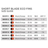Schwimmflossen Kurze Klinge Eco Schwarz-Orange EU 33-34-UK 1-2-US 2-3 Zoggs 465220BKOR12
