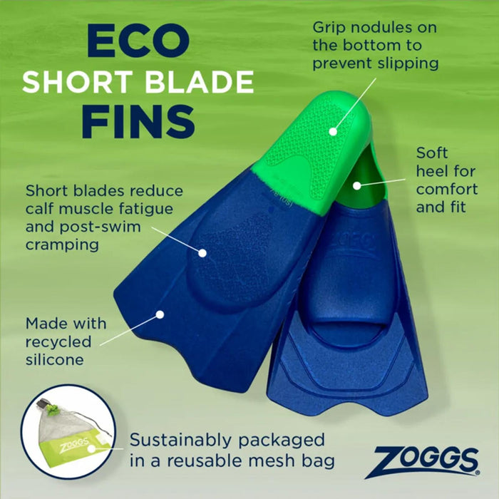 Schwimmflossen Kurze Klinge Eco Schwarz EU 43-44-UK 9-10-US 10-11 Zoggs 465220BLBK910