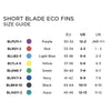 Schwimmflossen Kurze Klinge Eco Lila EU 30-32-UK 11-1-US 12-2 Zoggs 465220BLPU111