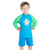 Schwimmoberteil Langarm Reißverschluss Sonne Kinder Super-Star Druck Alter 4 Zoggs 465423SPSTYR4