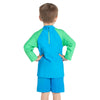 Schwimmoberteil Langarm Reißverschluss Sonne Kinder Super-Star Druck Alter 4 Zoggs 465423SPSTYR4