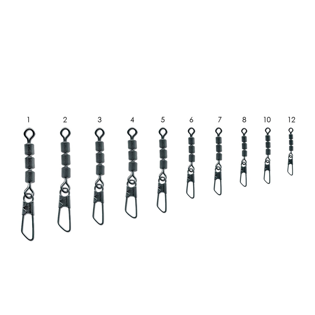 Rolling Barrel Swivel Chains With Snap 6pcs № 2 Expert Predator 48109