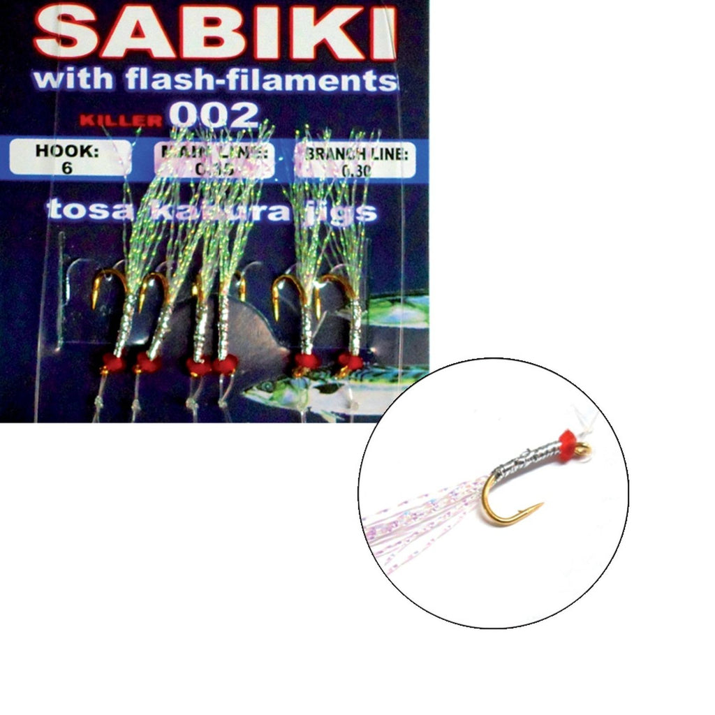 Sabiki Rigs mit Flash-Filamenten 20 Stück Nr. 3 Expert Predator 4826503