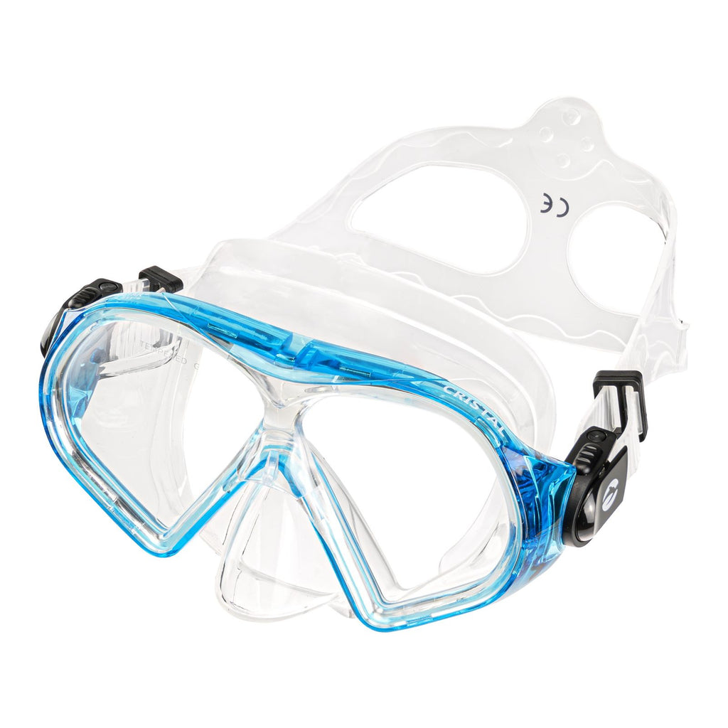 Tauchermaske Cristal Klar-Blau Abysstar 50035BL