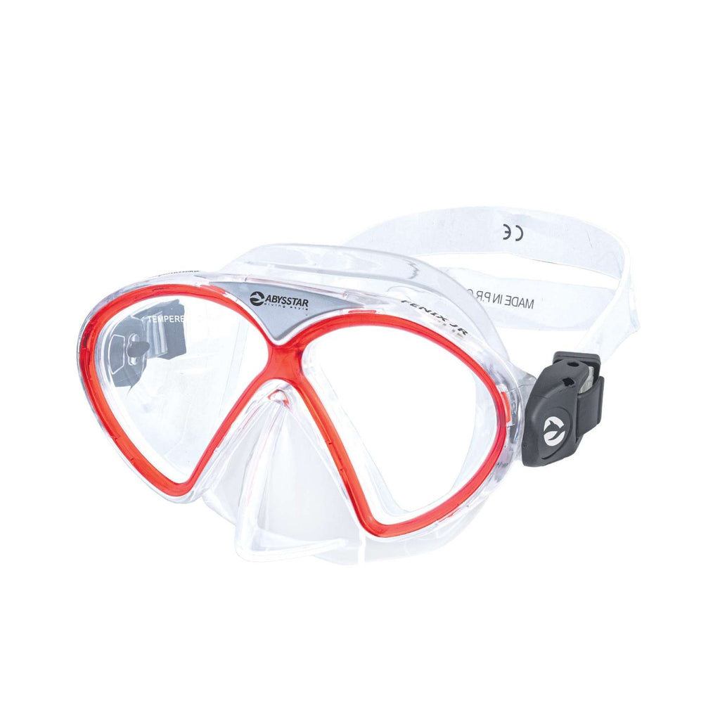 Schnorchelmaske Fenix Kids Klar-Rot Abysstar 50037RD