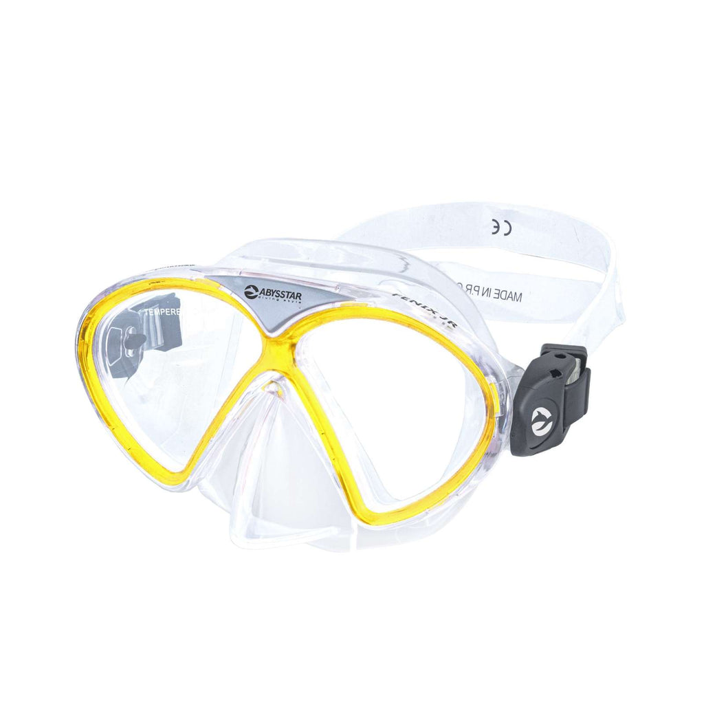 Schnorchelmaske Fenix Kids Klar-Gelb Abysstar 50037YL