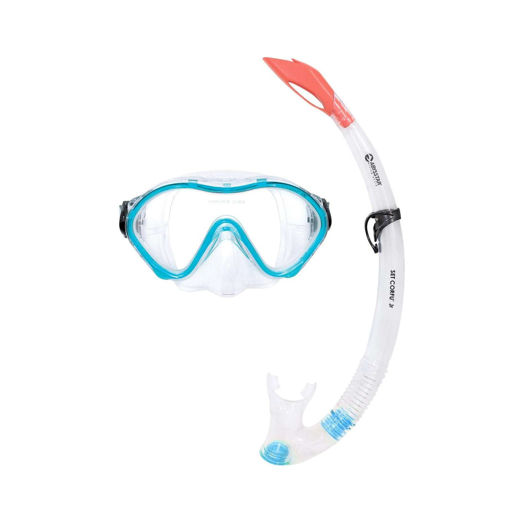 Schnorchelset Corfu Kids Klar-Blau Abysstar 50056AQ