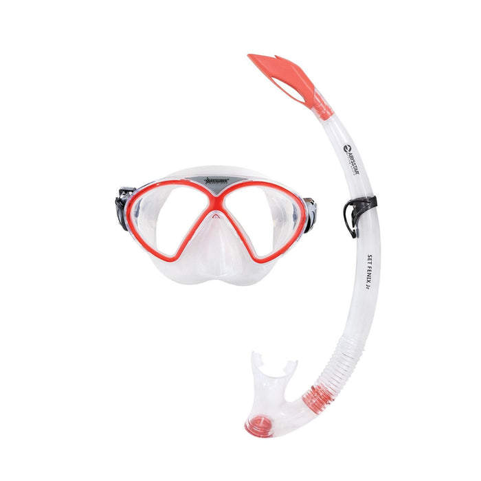 Schnorchelset Fenix Kids Klar-Rot Abysstar 50058RD