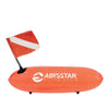 Torpedo Nylon-Boje Mit Abnehmbarer Flagge Orange 80x40cm Abysstar 50102