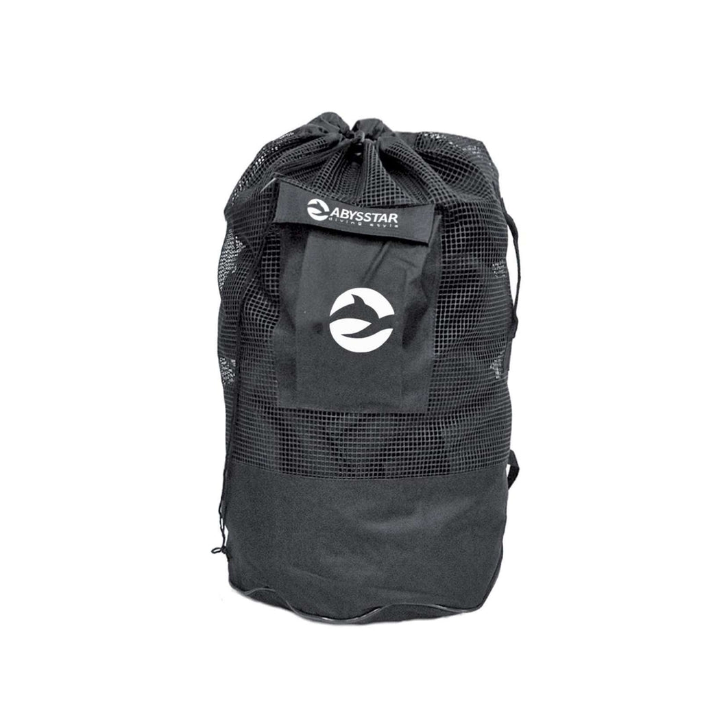 Nylon-Netz-Rucksack Schwarz 70x40cm Abysstar 50153