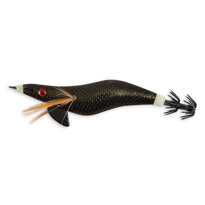 Tintenfisch-Jig Seide Ganz Schwarz Größe 12cm Lineaeffe 5057120