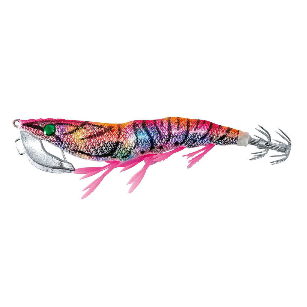 Squid Jig Gamberetto Orange Mehrfarbige Streifen Größe 10,5cm Angeln Ferrari 5081203