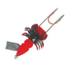 Bewaffnete Soft-Krabbe mit Bleikopf Doppelhaken Rot Schwarz S 15cm Lineaeffe 5099800