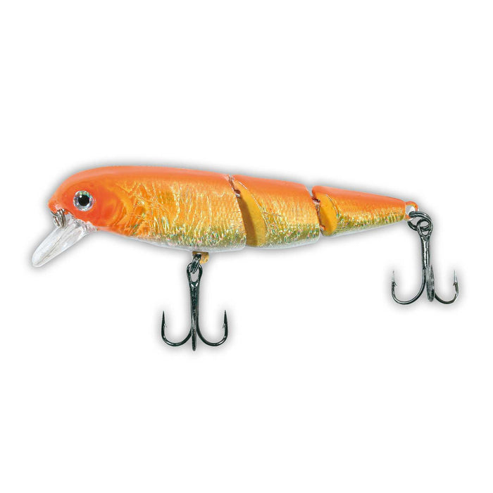 3-teiliger Gelenk-Minnow Orange 9g 8cm Lineaeffe 5302418
