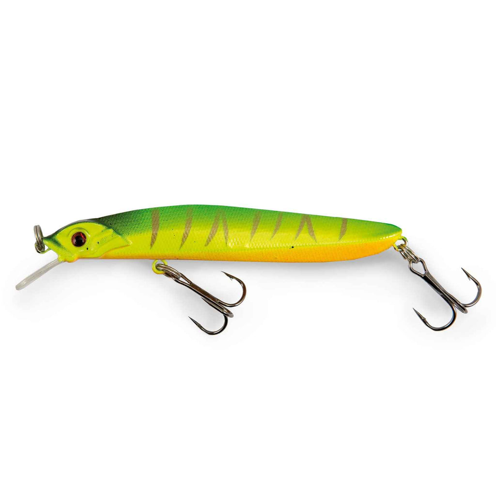 Total Minnow Schwimmend Grün Gelb Tiger 8g 10cm Lineaeffe 5381103