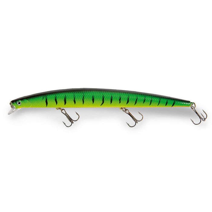 Langer Jerk Schwimmend Grün Gelb Tiger 22g 18cm Lineaeffe 5381403