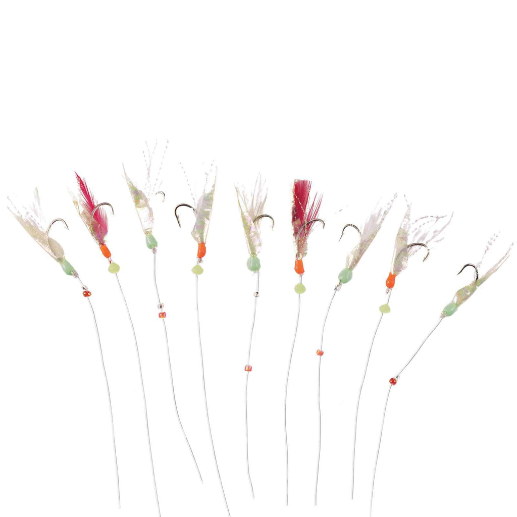 Sabiki Rig Regenbogen Fisch Haut 10 Vernickelte Haken Größe 6 Hikaru 5640306