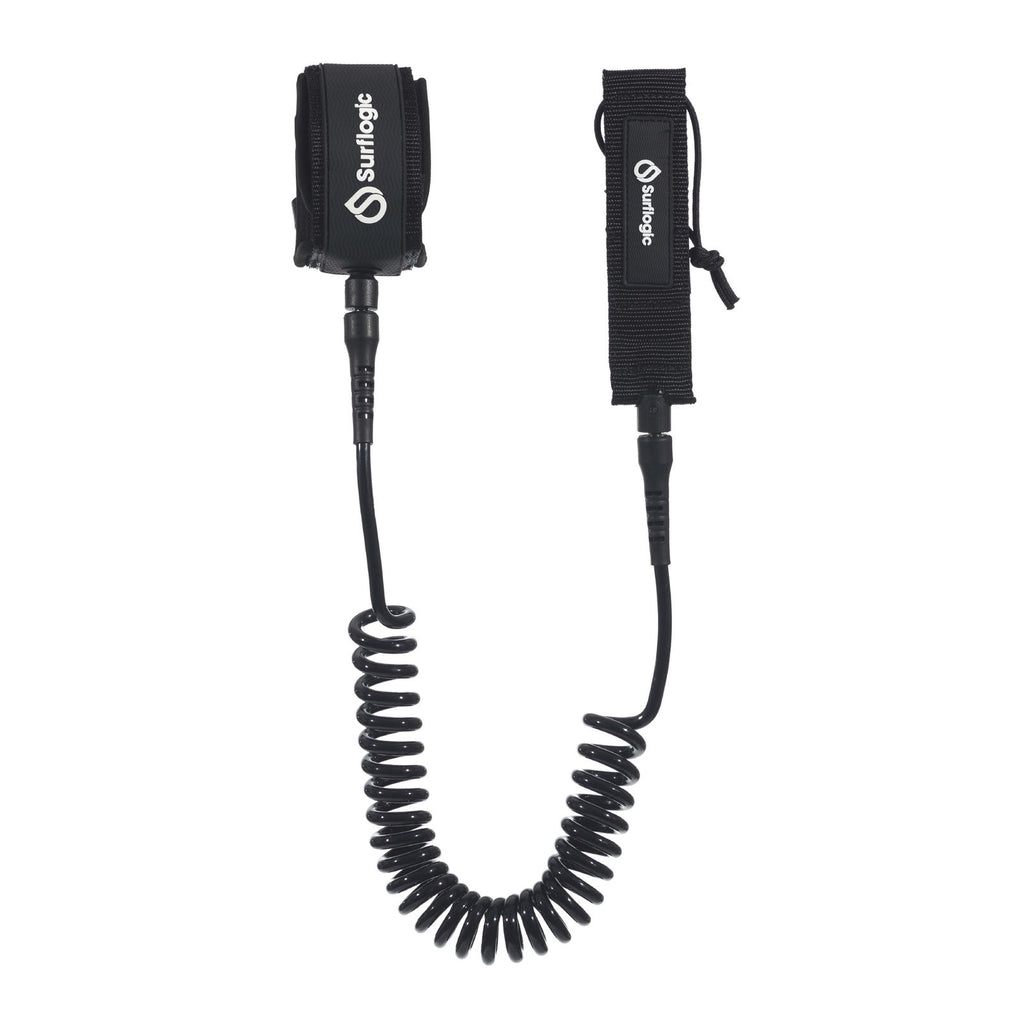 Leash Sup Coil Knöchel 10 Schwarz Surflogic 59003