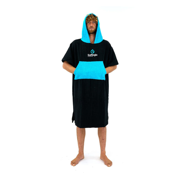 Poncho Schwarz-Cyan Surflogic 59802