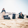 Poncho Schwarz-Cyan Surflogic 59802