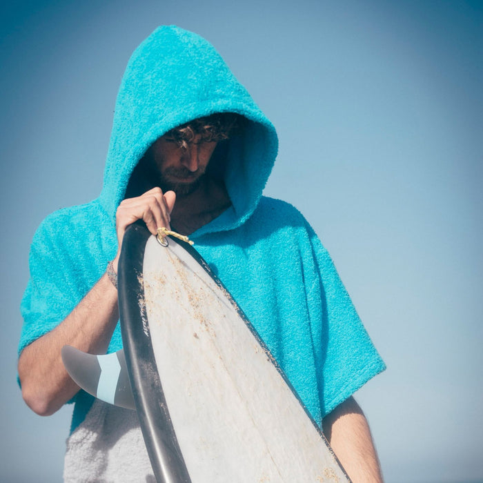 Poncho Cyan-Grau Surflogic 59804