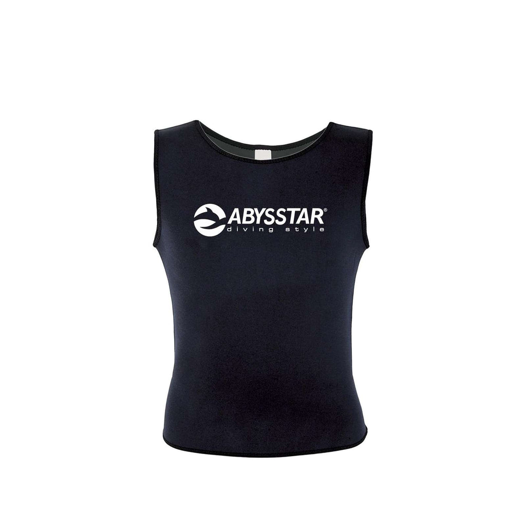 Tauchunteranzug ärmellos Nylon-Smoothskin 2,5mm Schwarz XXL Abysstar 62698
