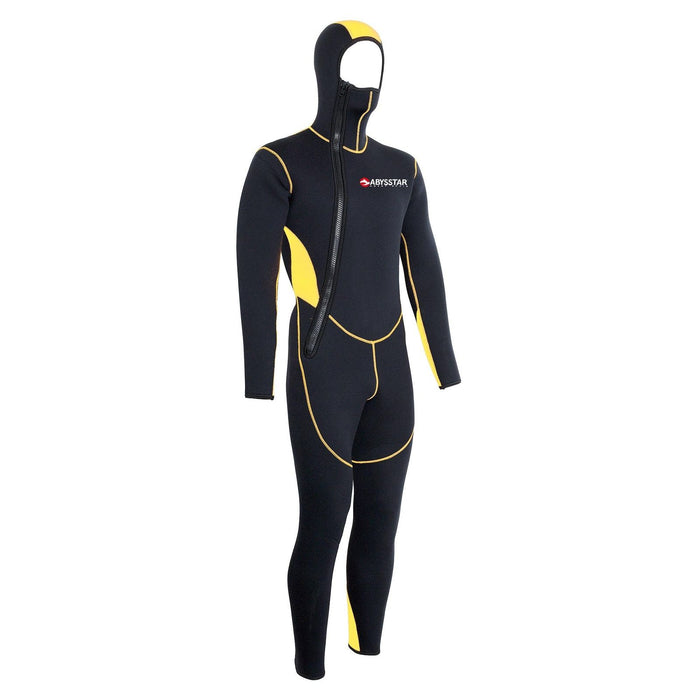 Tauchen Einteiler Neoprenanzug Pacific Farbe Mono Front Zip Mann 5mm Schwarz-Gelb L Abysstar 62910