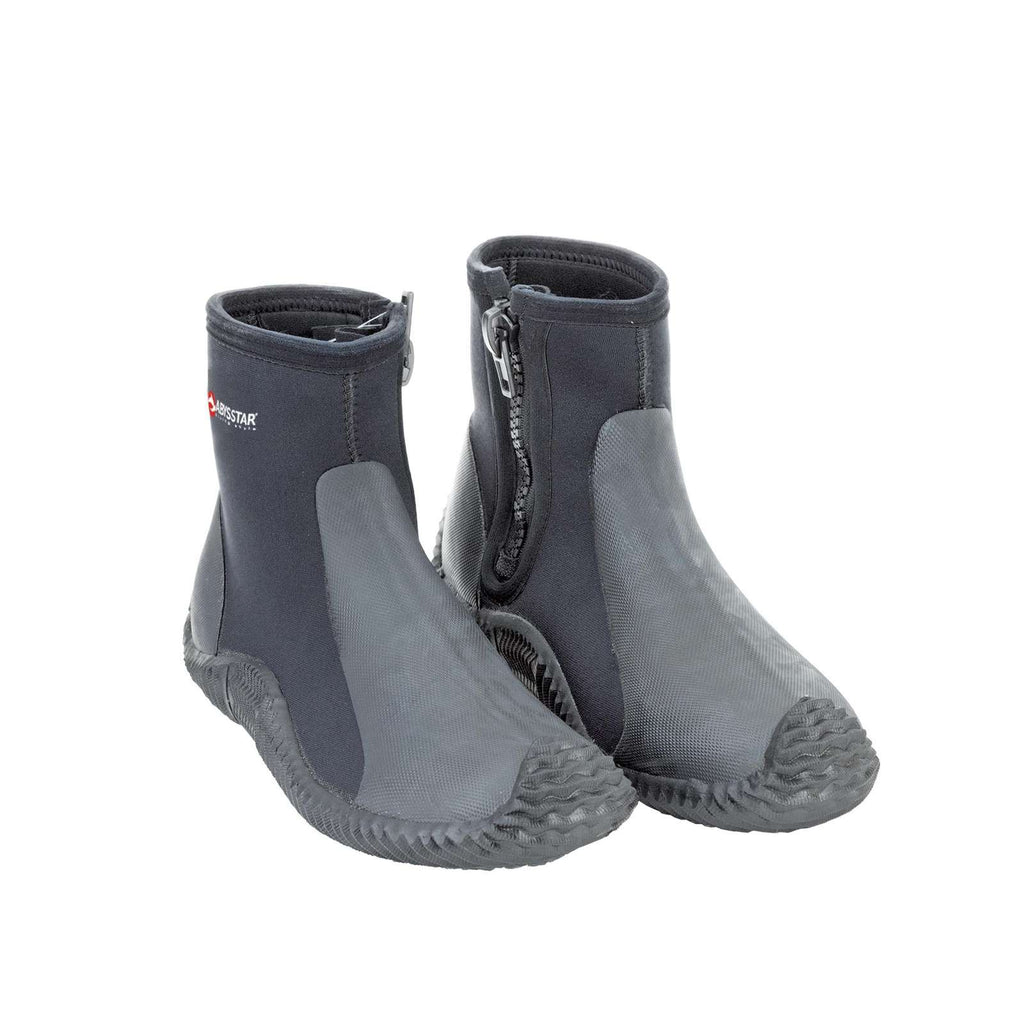 Tauchstiefel mit Sohle 3mm Schwarz-Grau Größe 39 Abysstar 62922