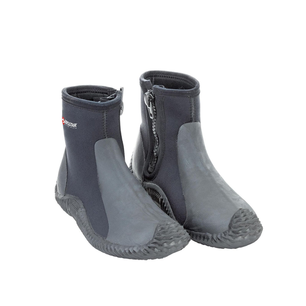Tauchstiefel mit Sohle 3mm Schwarz-Grau Größe 43 Abysstar 62926