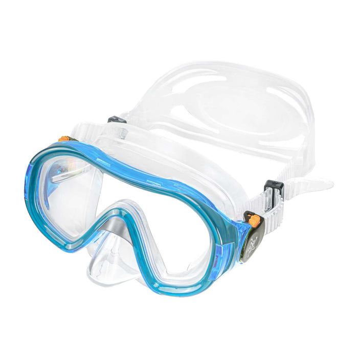 Schnorchelmaske Funny Kinder Klar-Marine Abysstar 62942AQ