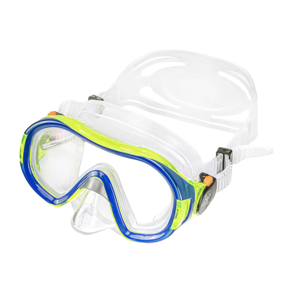 Schnorchelmaske Funny Kinder Klar-Blau Abysstar 62942BL