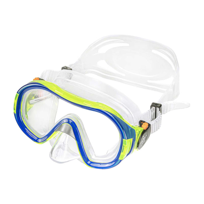 Schnorchelmaske Funny Kinder Klar-Blau Abysstar 62942BL