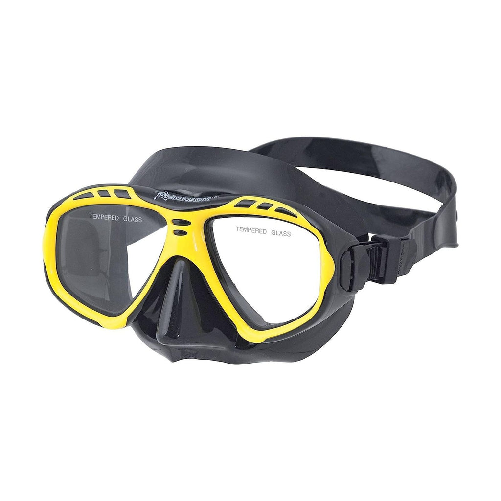 Tauchermaske Argo Schwarz-Gelb Abysstar 62943YL