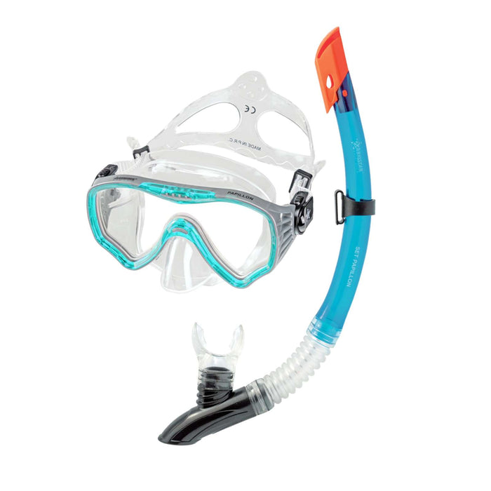 Schnorchelsatz Papillon Klar-Marine Abysstar 62944MN