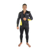 Tauchen Vollanzug Pacific Farbe Front Zip Mann 5mm Schwarz-Gelb L Abysstar 63022