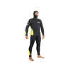 Tauchen Vollanzug Pacific Farbe Front Zip Mann 5mm Schwarz-Gelb XL Abysstar 63023