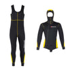 Tauchen Vollanzug Pacific Farbe Front Zip Mann 5mm Schwarz-Gelb XL Abysstar 63023