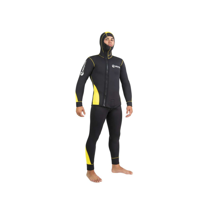 Tauchen Vollanzug Pacific Farbe Front Zip Mann 5mm Schwarz-Gelb XXXL Abysstar 63025