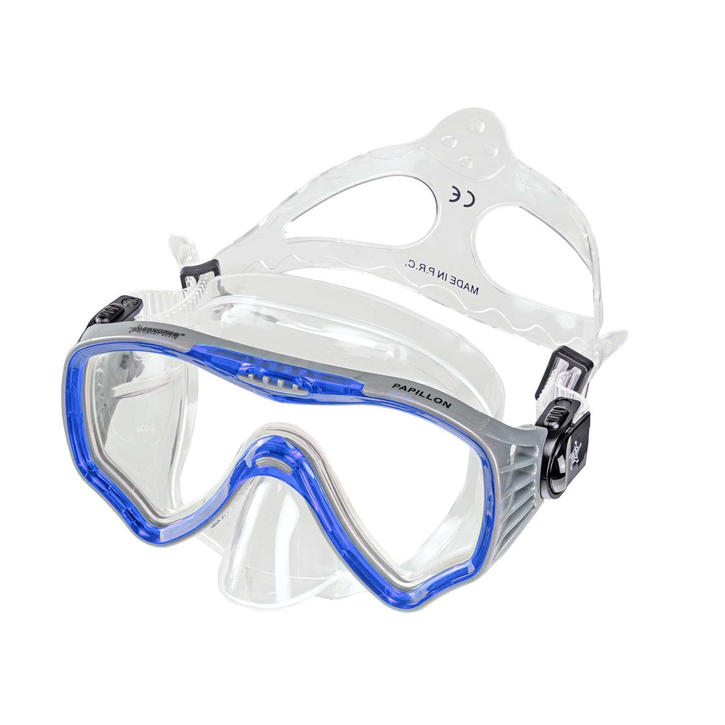 Tauchermaske Papillon Klar-Blau Abysstar 63132BL