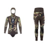 Schnorchelanzug Grouper Evo Nylon Herren 3mm Camo-Grün S Abysstar 63240