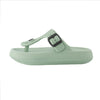 Badeschuhe Flip Flops Nevada Damen Armee-Grün Größe 36-37 Abysstar 64076AG
