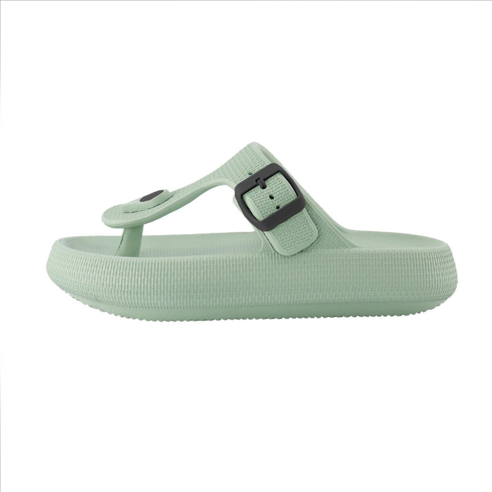 Badeschuhe Flip Flops Nevada Damen Armee-Grün Größe 38-39 Abysstar 64078AG